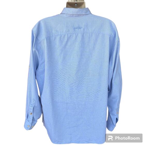 ORVIS Clearwater Hybrid Dress Fishing Long Sleeve Button Down Shirt XXL UPF 30+ - Picture 7 of 12